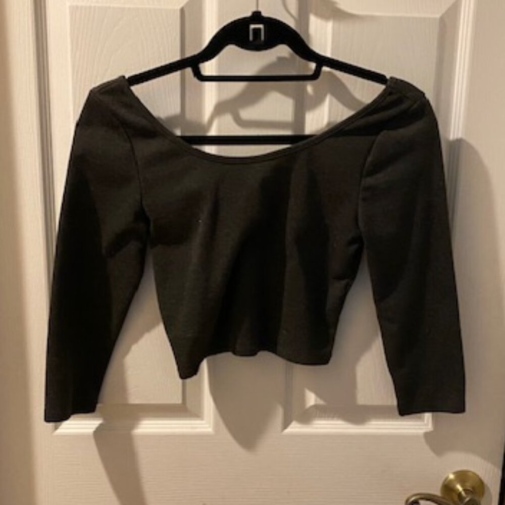 TOBI cropped scoop neck top Small